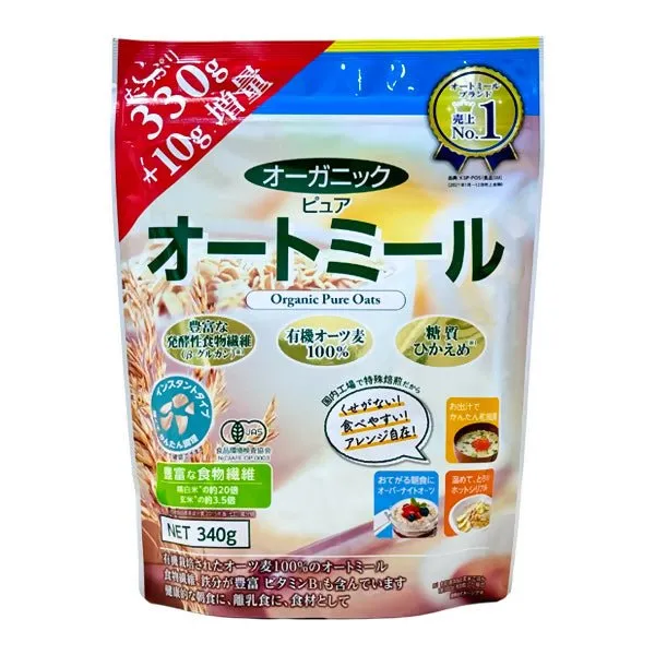  12m  Mach Organic Pure Oats 340g