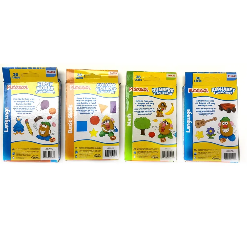 144 Flash Cards Toddlers Kids Learn PreK-K Teacher Autism Education Color Shape