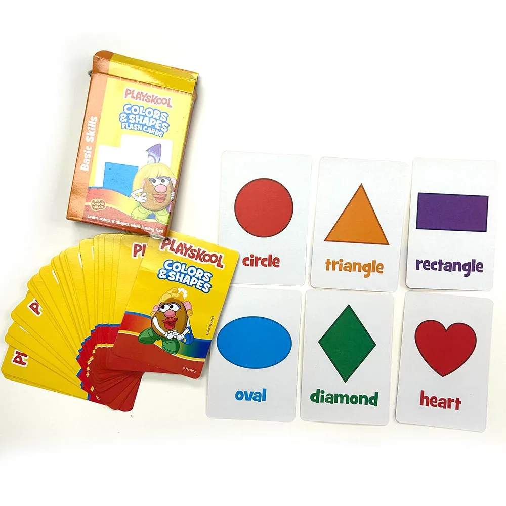 144 Flash Cards Toddlers Kids Learn PreK-K Teacher Autism Education Color Shape