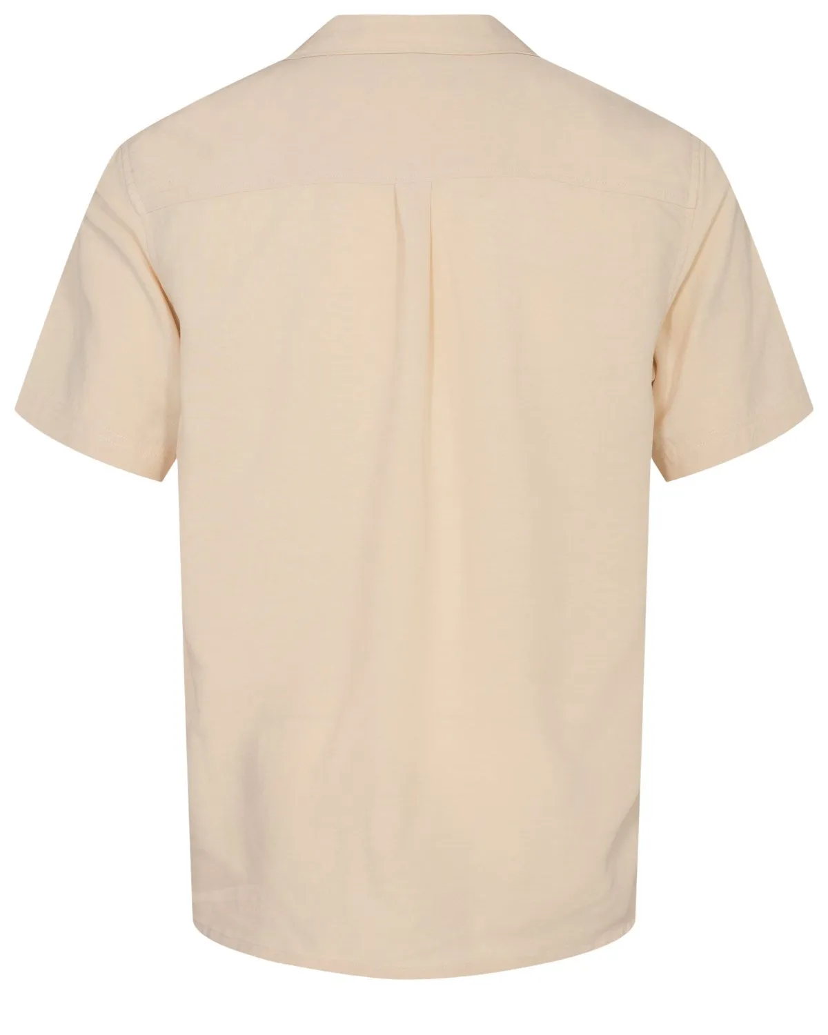 AKLEO TENCEL MIX  SS SHIRT - Brown Rice