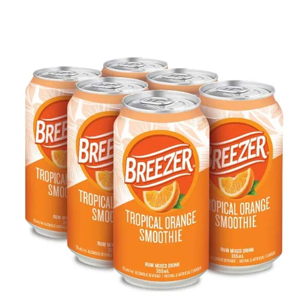BREEZER TROPICAL ORANGE SMOOTHIE 6CANS