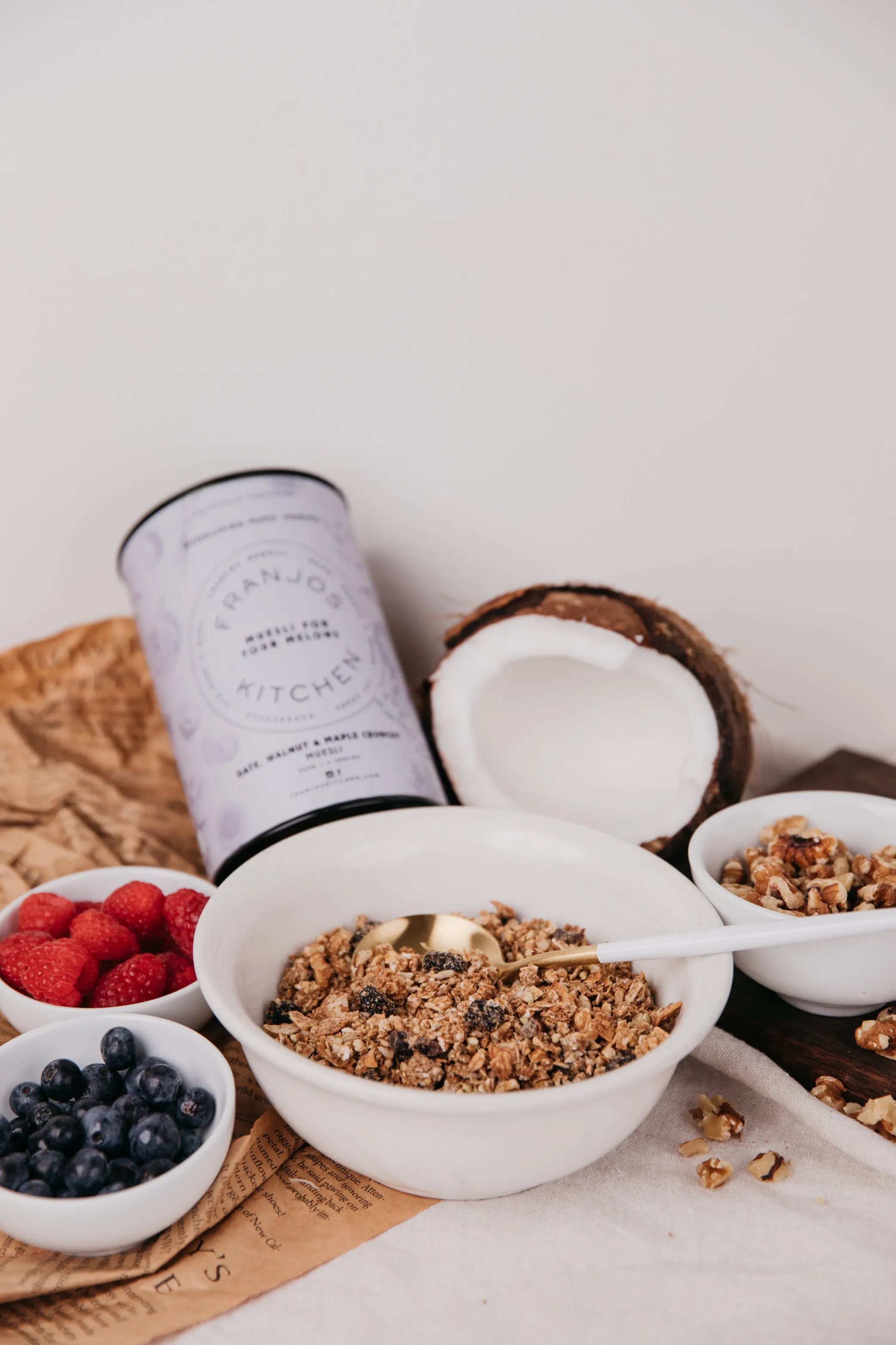 Franjos Kitchen Tanker Topper Muesli - Date Walnut and Maple