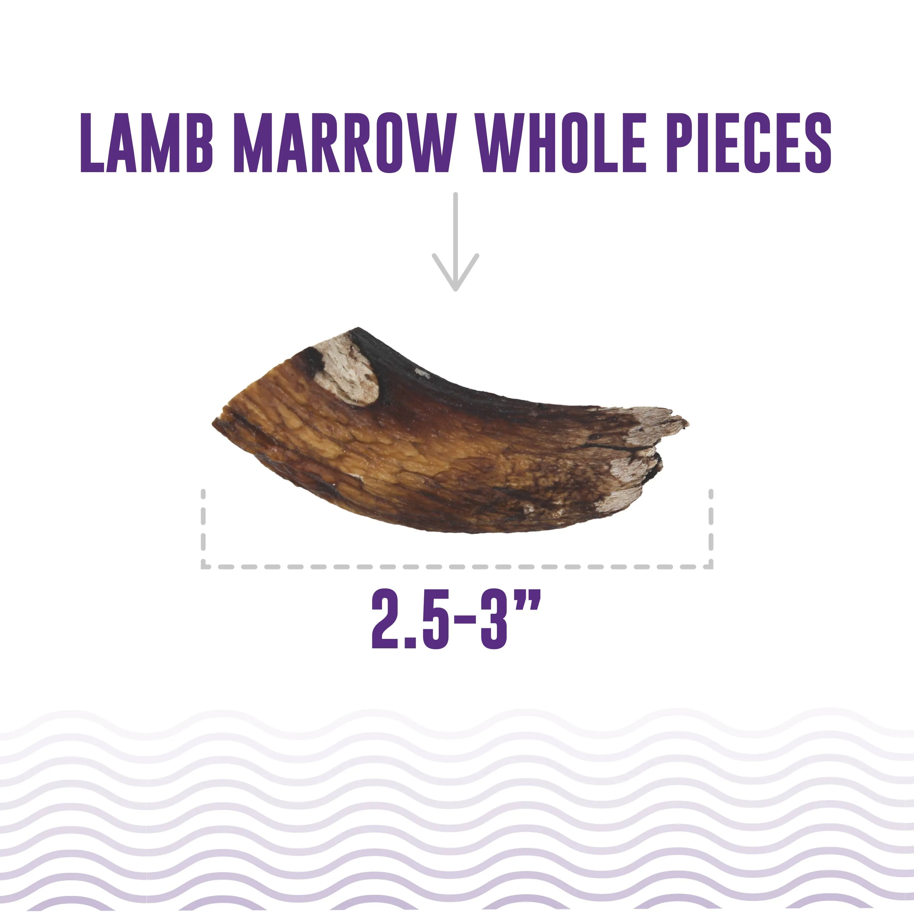 Icelandic  Lamb Marrow Whole Pieces Dog Treat - 4oz