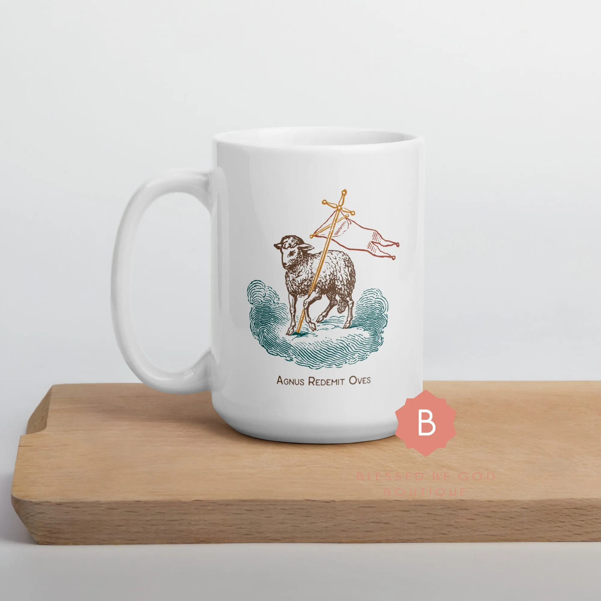Lamb of God Catholic Mug, 15oz