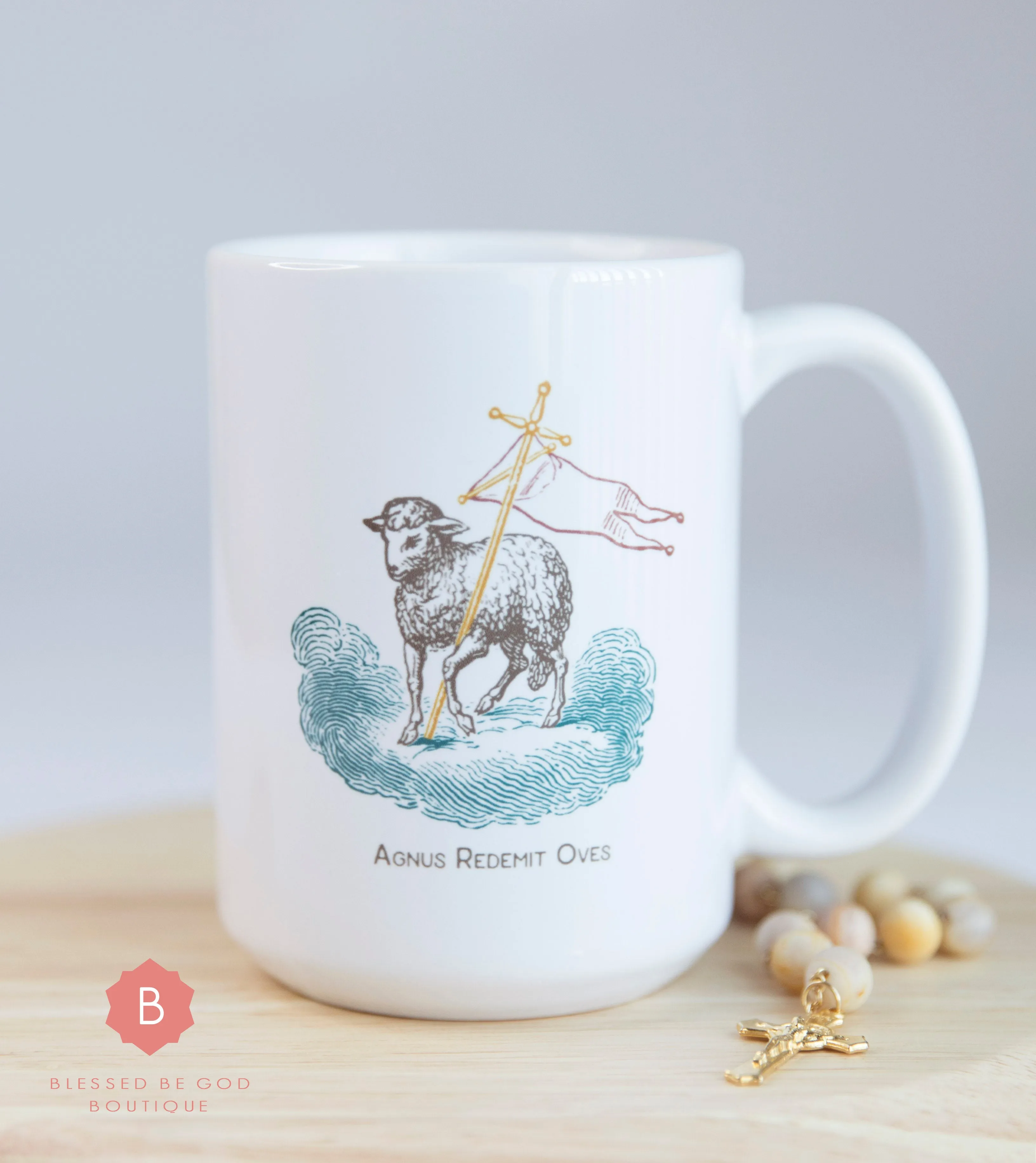 Lamb of God Catholic Mug, 15oz