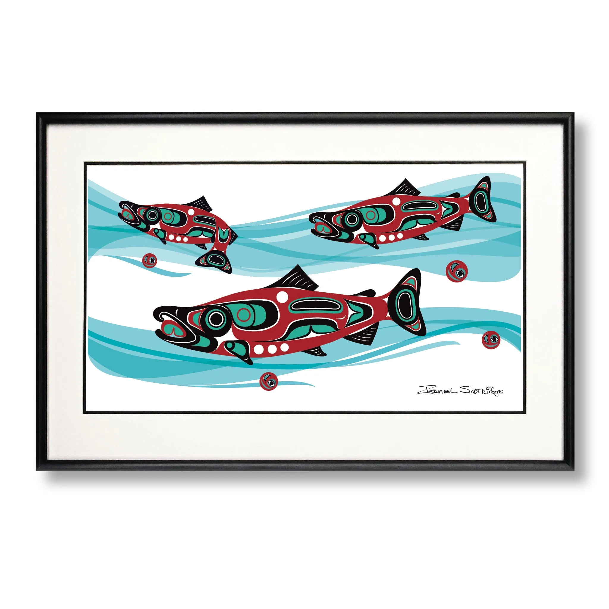Salmon Run - Limited Edition Formline Art Print
