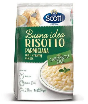 Scotti Risotto Parmigiana With Carnaroli Rice And Creamy Cheese 210gr  7.4oz