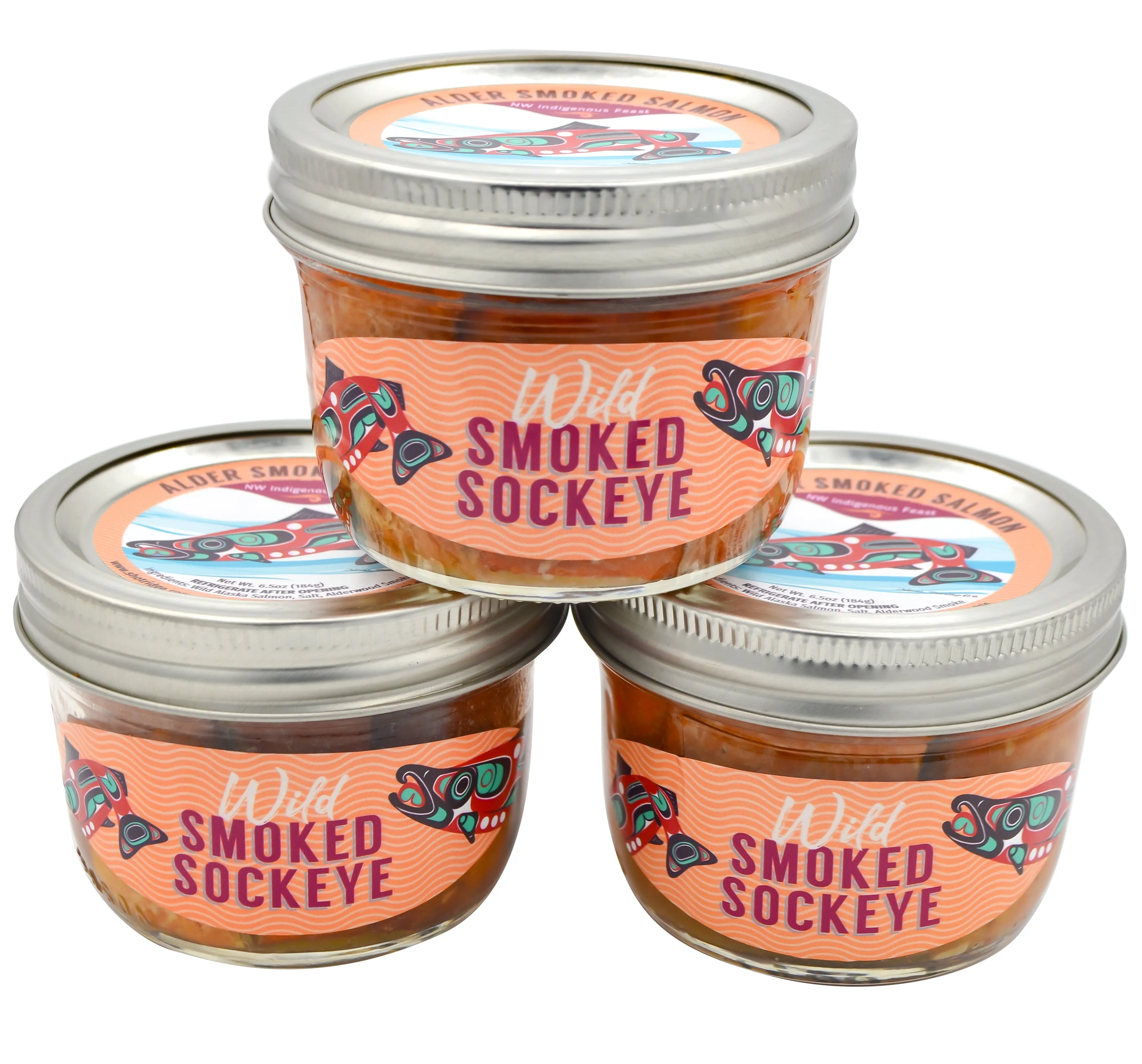 Smoked Sockeye Salmon - 18 Jars