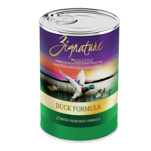 Zignature Duck Formula For Dog Canned Food, 13oz